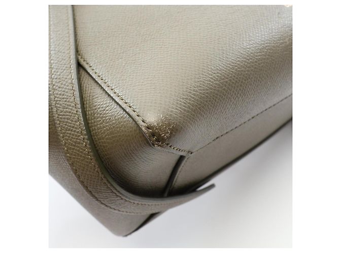 Céline Celine Belt Bag Micro - Borsa a mano in pelle Khaki Cachi - vista 8