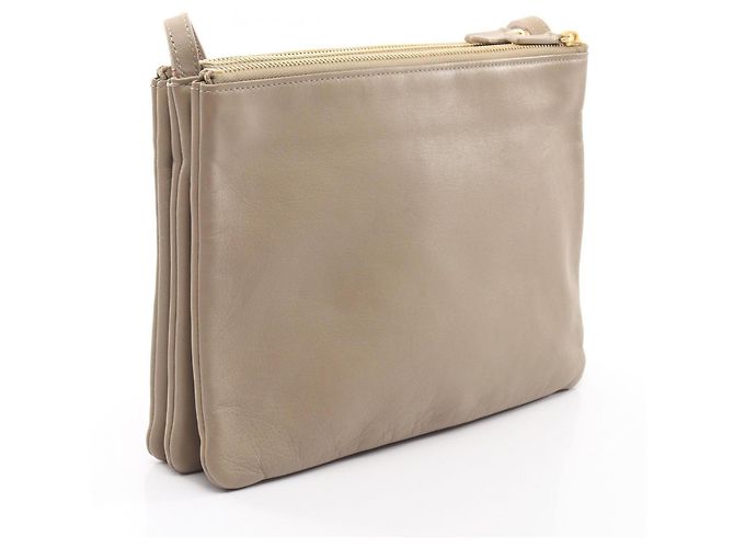 Céline Borsa a spalla Celine Trio Large Beige - vista 2