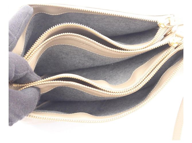 Céline Borsa a spalla Celine Trio Large Beige - vista 3
