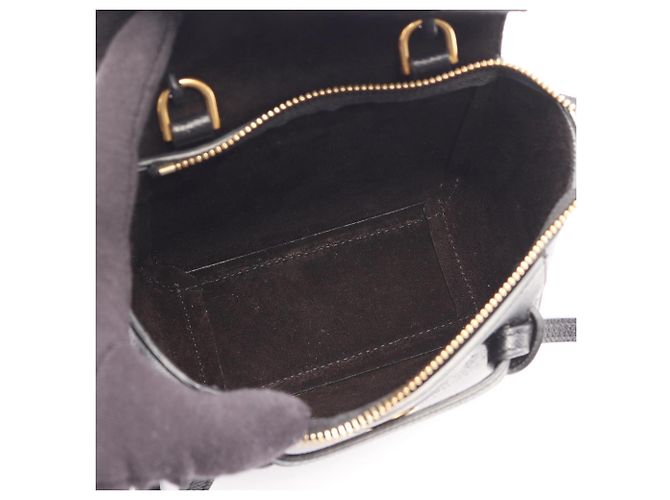 Borsa cintura Céline PICO BELT BAG in pelle nera Nero - vista 3