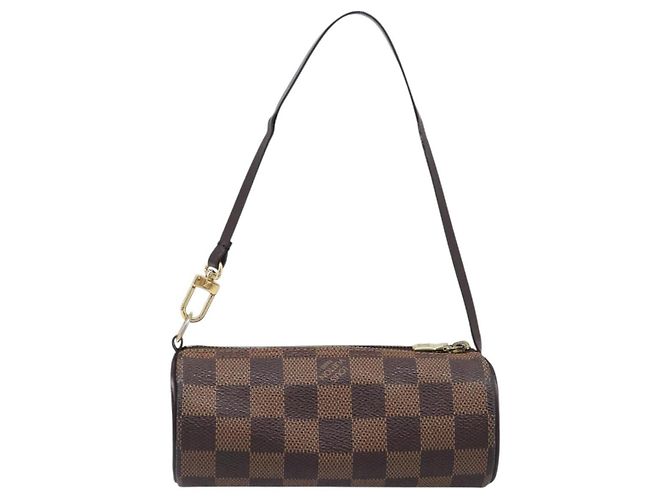 Louis Vuitton Papillon Pochette Damier Marrone - vista 2