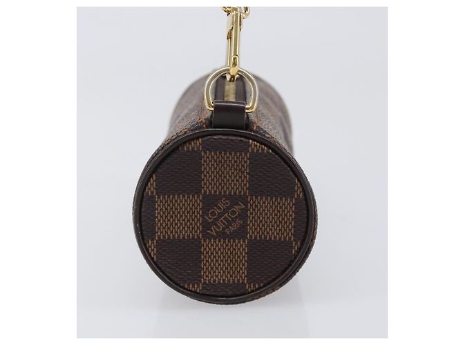 Louis Vuitton Papillon Pochette Damier Marrone - vista 3
