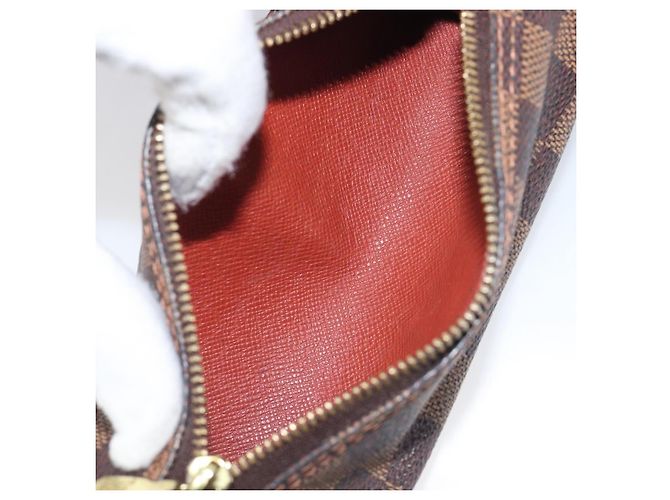 Louis Vuitton Papillon Pochette Damier Marrone - vista 5