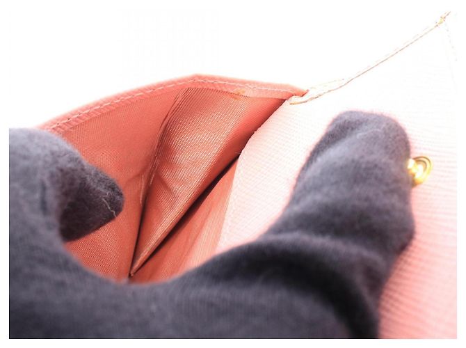 Portafoglio Bi-Fold Prada Rosa e Rosso in Pelle - vista 6