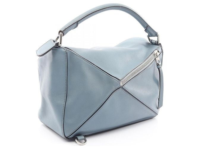 Borsa Loewe Puzzle Bag Medium 2-Way Blu - vista 2