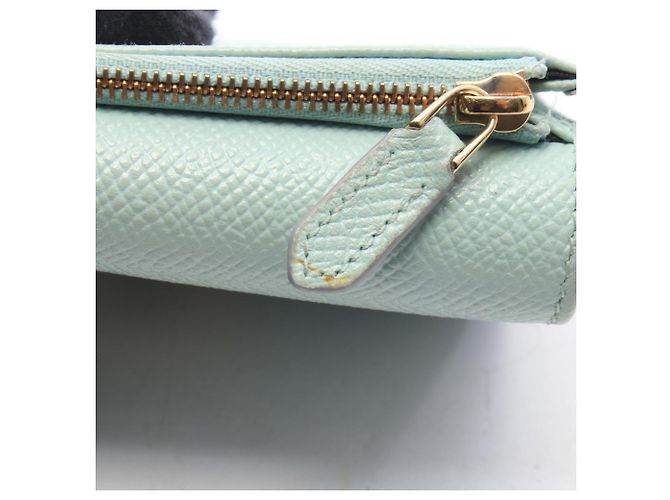 Bulgari Cartera tri-fold Bvlgari de piel verde - vista 10