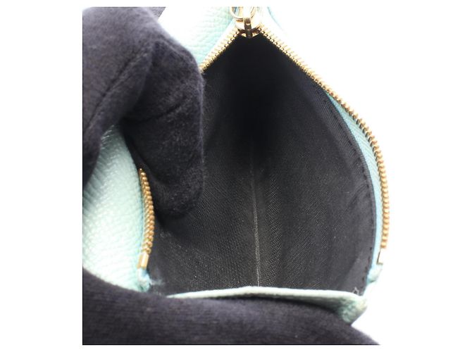 Bulgari Cartera tri-fold Bvlgari de piel verde - vista 4