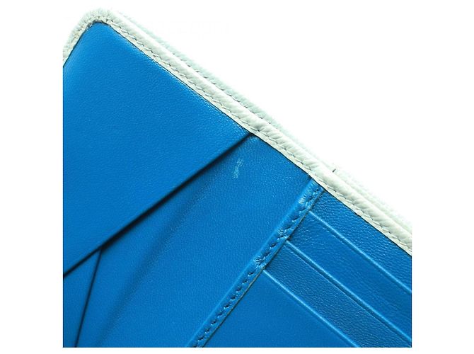 Bulgari Cartera tri-fold Bvlgari de piel verde - vista 7