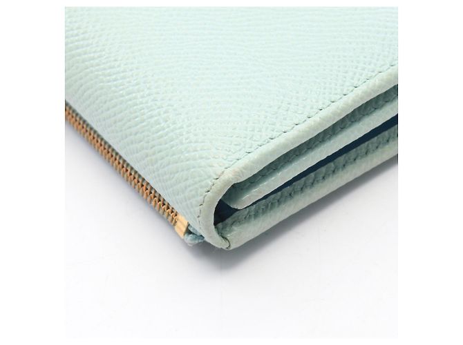 Bulgari Cartera tri-fold Bvlgari de piel verde - vista 8
