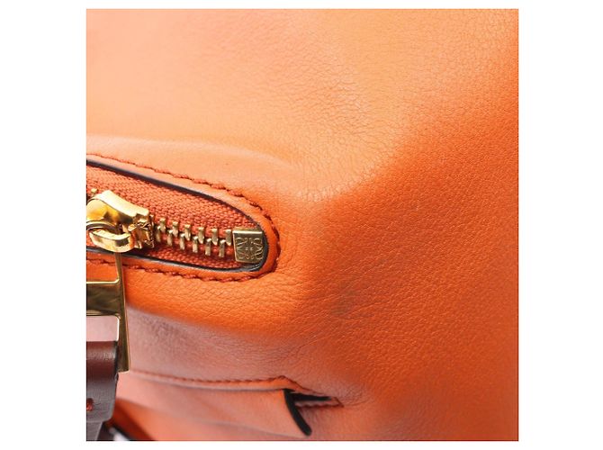 Borsa Loewe Hammock Small Borsa a mano 2-Way Marrone Rosso Arancione - vista 10