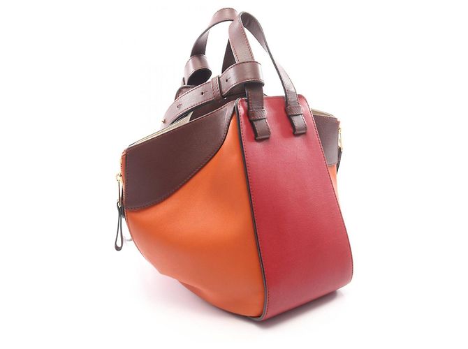 Borsa Loewe Hammock Small Borsa a mano 2-Way Marrone Rosso Arancione - vista 2