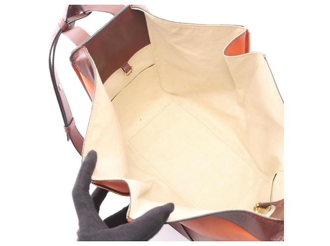 Borsa Loewe Hammock Small Borsa a mano 2-Way Marrone Rosso Arancione - vista 3