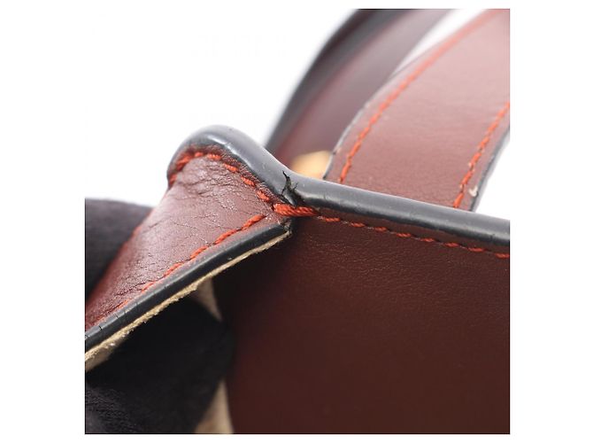 Borsa Loewe Hammock Small Borsa a mano 2-Way Marrone Rosso Arancione - vista 5
