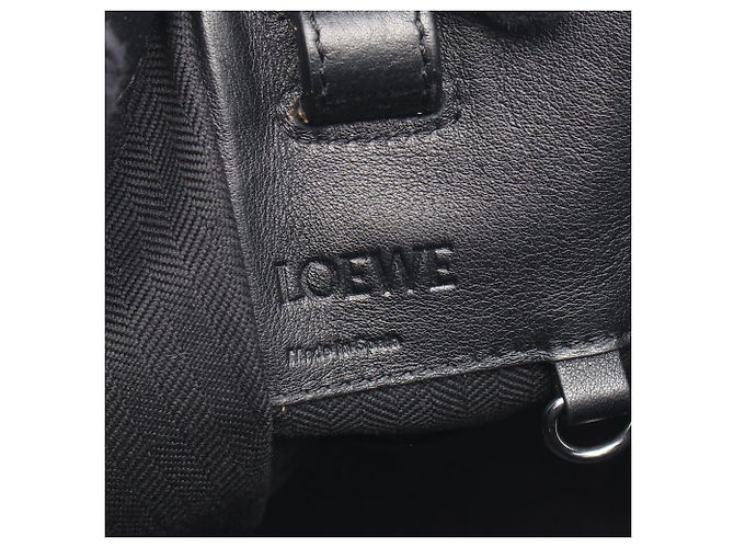 Borsa Loewe Hammock - Piccola borsa a mano in pelle nera Nero - vista 4