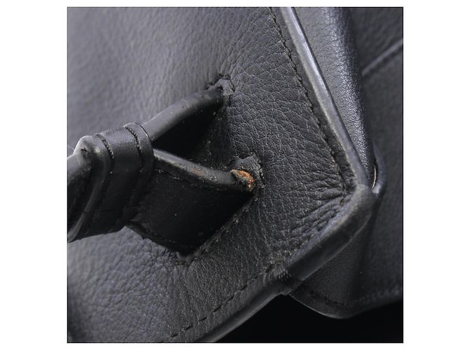 Borsa Loewe Hammock - Piccola borsa a mano in pelle nera Nero - vista 7