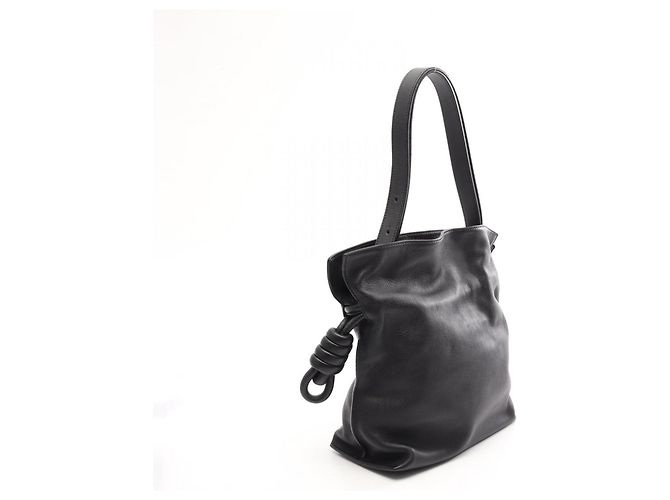 Bolso de hombro Loewe Flamenco Knot Small Negro - vista 2