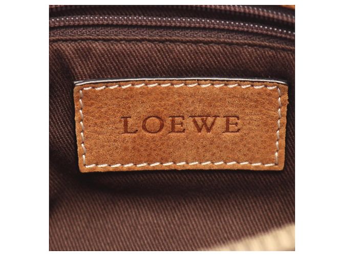 Borsa a tracolla Loewe in pelle marrone - vista 4