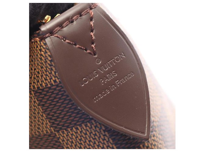 Borsa Tote Louis Vuitton Totally MM Damier Ebene Marrone - vista 4