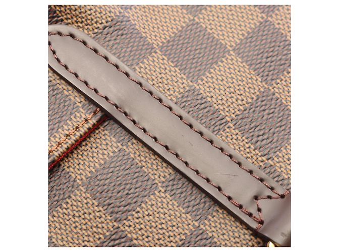 Borsa Tote Louis Vuitton Totally MM Damier Ebene Marrone - vista 9