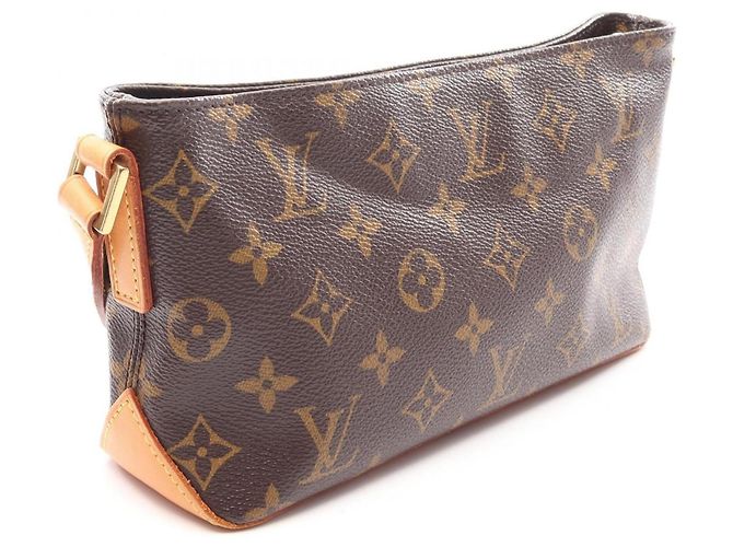Borsa a tracolla Louis Vuitton Trotteur Marrone - vista 2