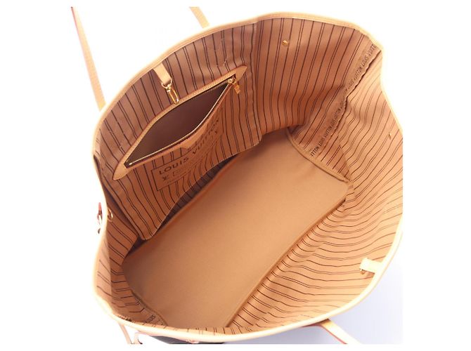 Borsa Tote Louis Vuitton Neverfull GM Marrone - vista 3