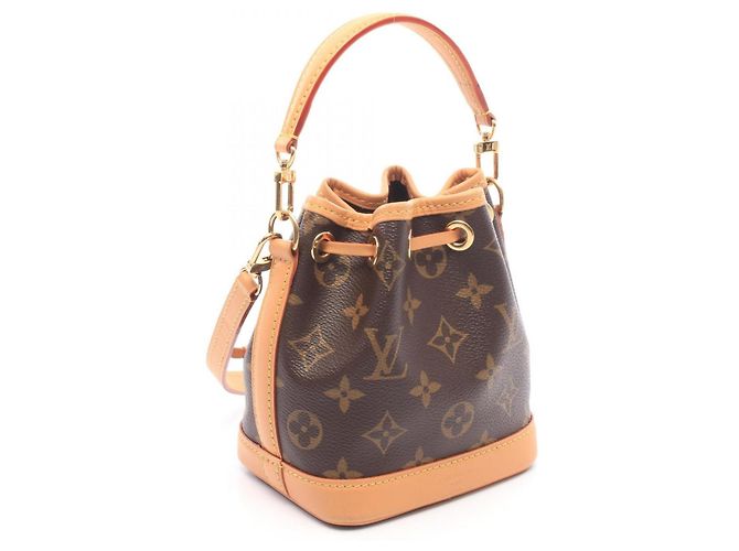 Noe Borsa Louis Vuitton Nano Noé Monogram Marrone - vista 2