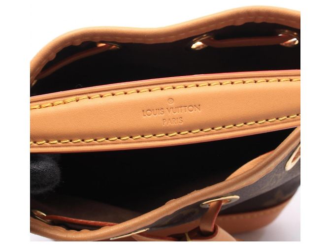 Noe Borsa Louis Vuitton Nano Noé Monogram Marrone - vista 4