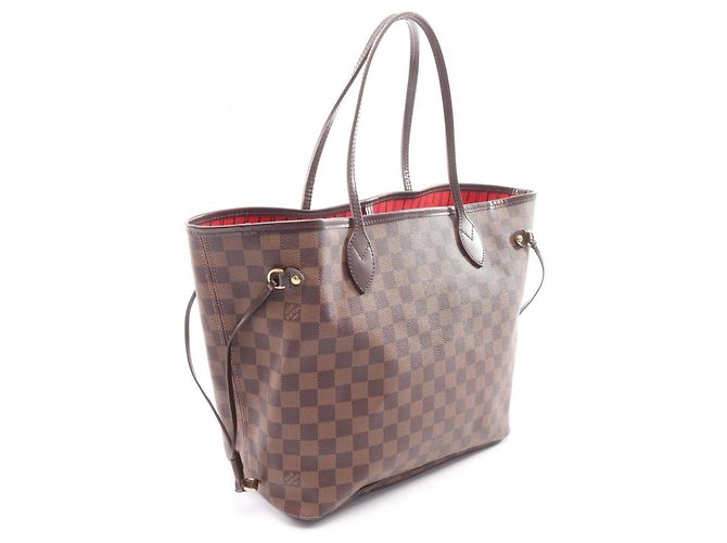 Bolso Tote Louis Vuitton Neverfull MM Damier Ebene Castaño - vista 2