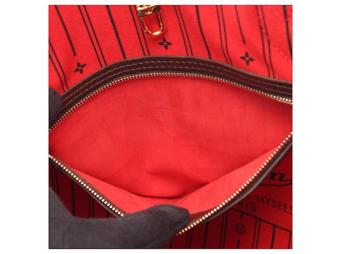 Bolso Tote Louis Vuitton Neverfull MM Damier Ebene Castaño - vista 6