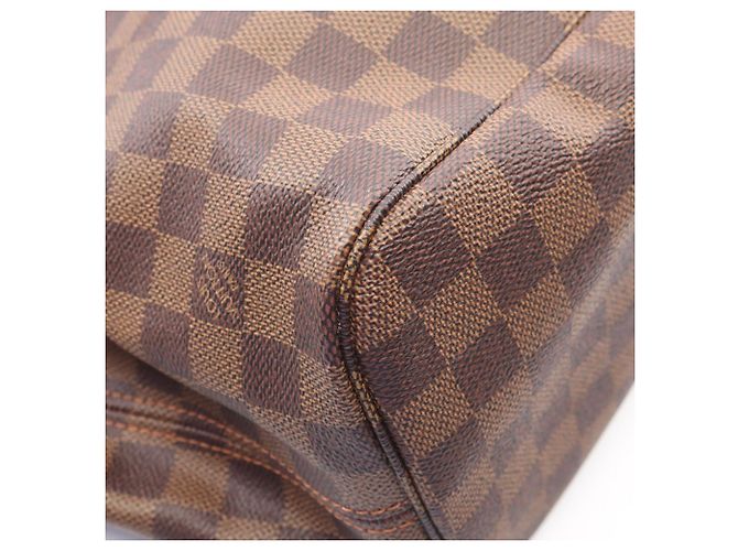 Bolso Tote Louis Vuitton Neverfull MM Damier Ebene Castaño - vista 7