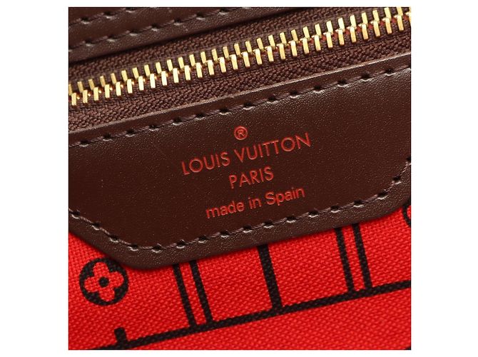 Louis Vuitton Neverfull MM Damier Ebene Tote Bag Braun - Ansicht 4