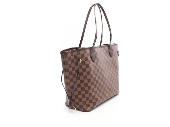 Borsa Tote Louis Vuitton Neverfull MM Marrone - vista 2