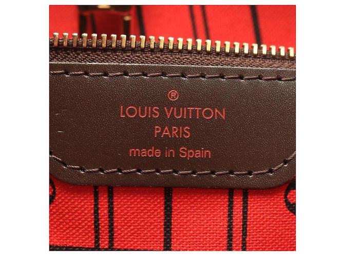 Borsa Tote Louis Vuitton Neverfull MM Marrone - vista 4