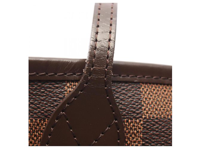 Borsa Tote Louis Vuitton Neverfull MM Marrone - vista 8