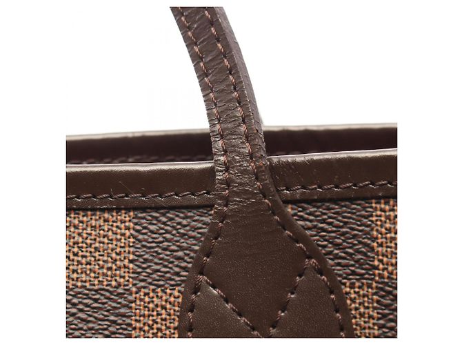 Borsa Tote Louis Vuitton Neverfull MM Marrone - vista 9