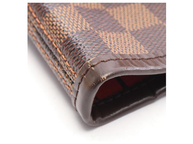 Borsa Tote Louis Vuitton Neverfull MM Damier Ebene Marrone - vista 9