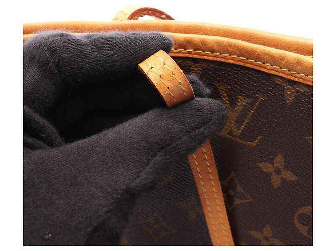 Borsa Tote Louis Vuitton Neverfull MM Marrone - vista 11