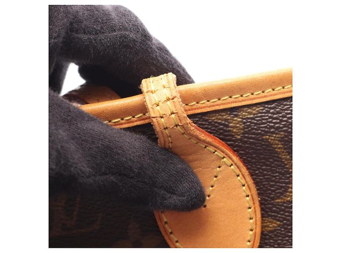 Borsa Tote Louis Vuitton Neverfull MM Marrone - vista 13
