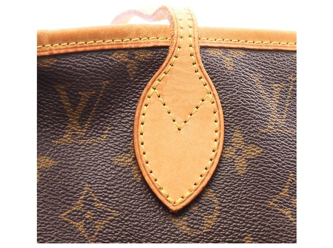 Borsa Tote Louis Vuitton Neverfull MM Marrone - vista 14