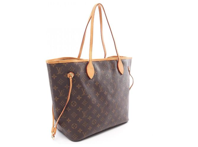 Borsa Tote Louis Vuitton Neverfull MM Marrone - vista 2