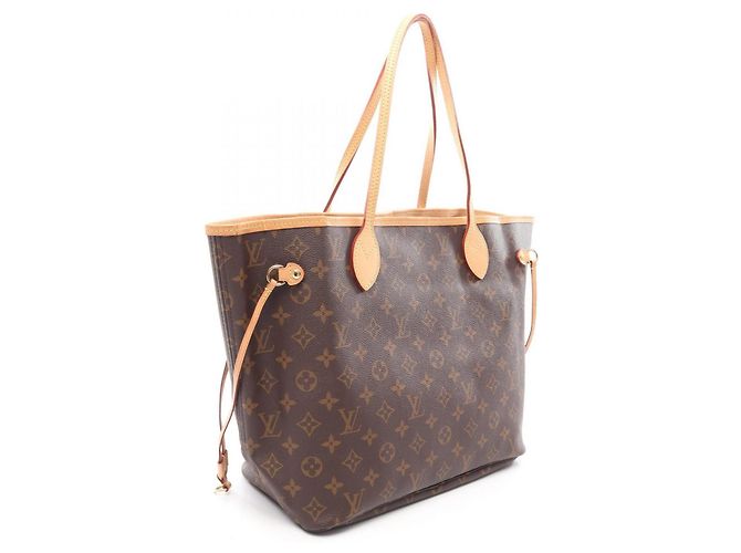 Borsa Tote Louis Vuitton Neverfull MM Marrone - vista 2