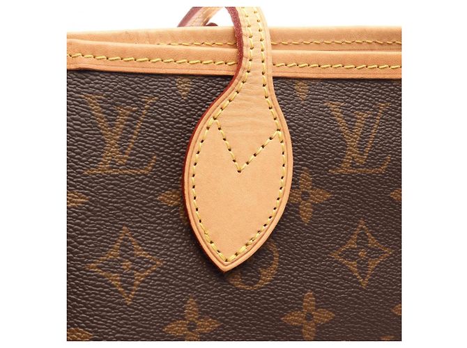 Borsa Tote Louis Vuitton Neverfull MM Marrone - vista 6