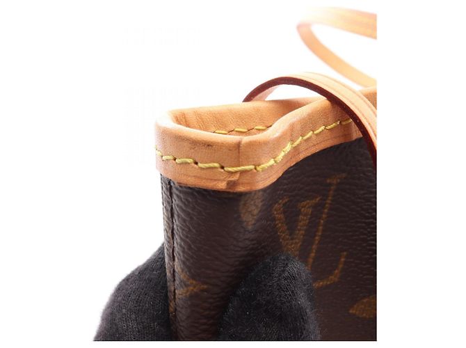 Borsa Tote Louis Vuitton Neverfull MM Marrone - vista 7