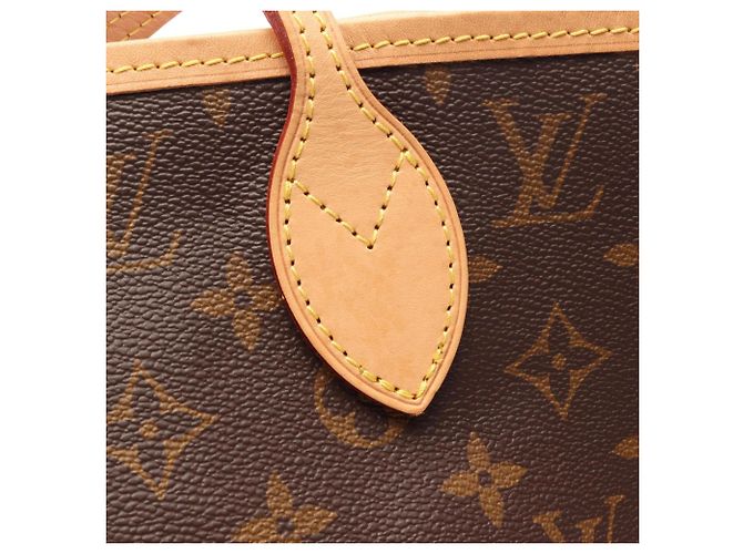 Borsa Tote Louis Vuitton Neverfull MM Marrone - vista 9