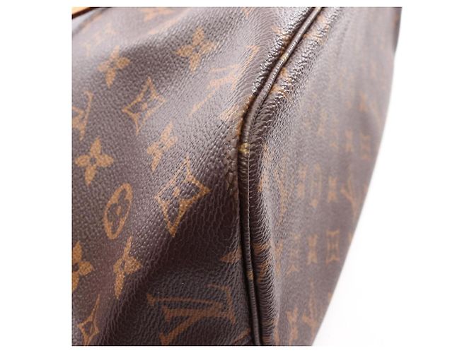 Borsa Tote Louis Vuitton Neverfull MM Marrone Fuschia - vista 5