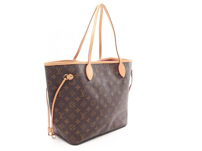 Borsa Tote Louis Vuitton Neverfull MM Marrone - vista 2