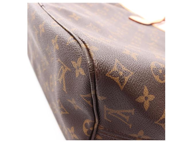 Borsa Tote Louis Vuitton Neverfull MM Marrone - vista 6