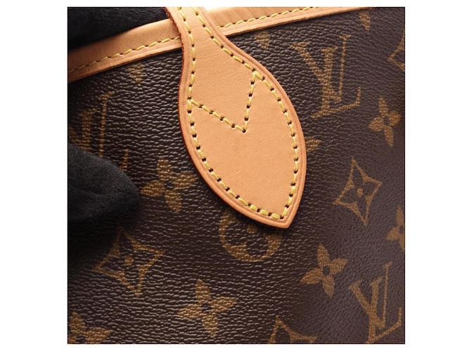Borsa Tote Louis Vuitton Neverfull MM Marrone - vista 9