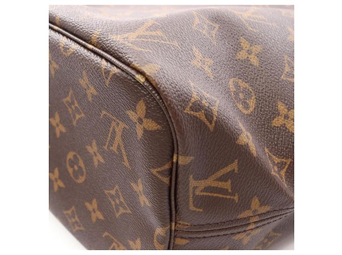 Borsa Tote Louis Vuitton Neverfull MM Marrone Fuschia - vista 5