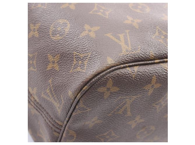 Borsa Tote Louis Vuitton Neverfull MM Monogram Marrone - vista 12